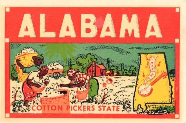(image for) Alabama Vintage Vacation Stickers